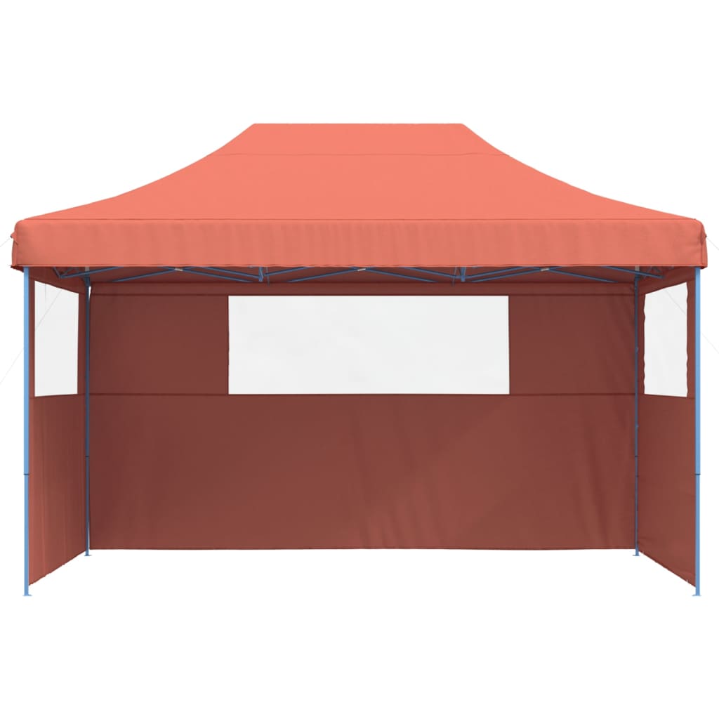 vidaXL Tente de réception pliable escamotable avec 3 parois latérales