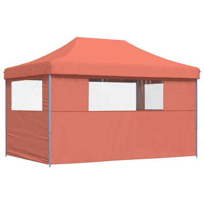 vidaXL Tente de réception pliable escamotable avec 3 parois latérales