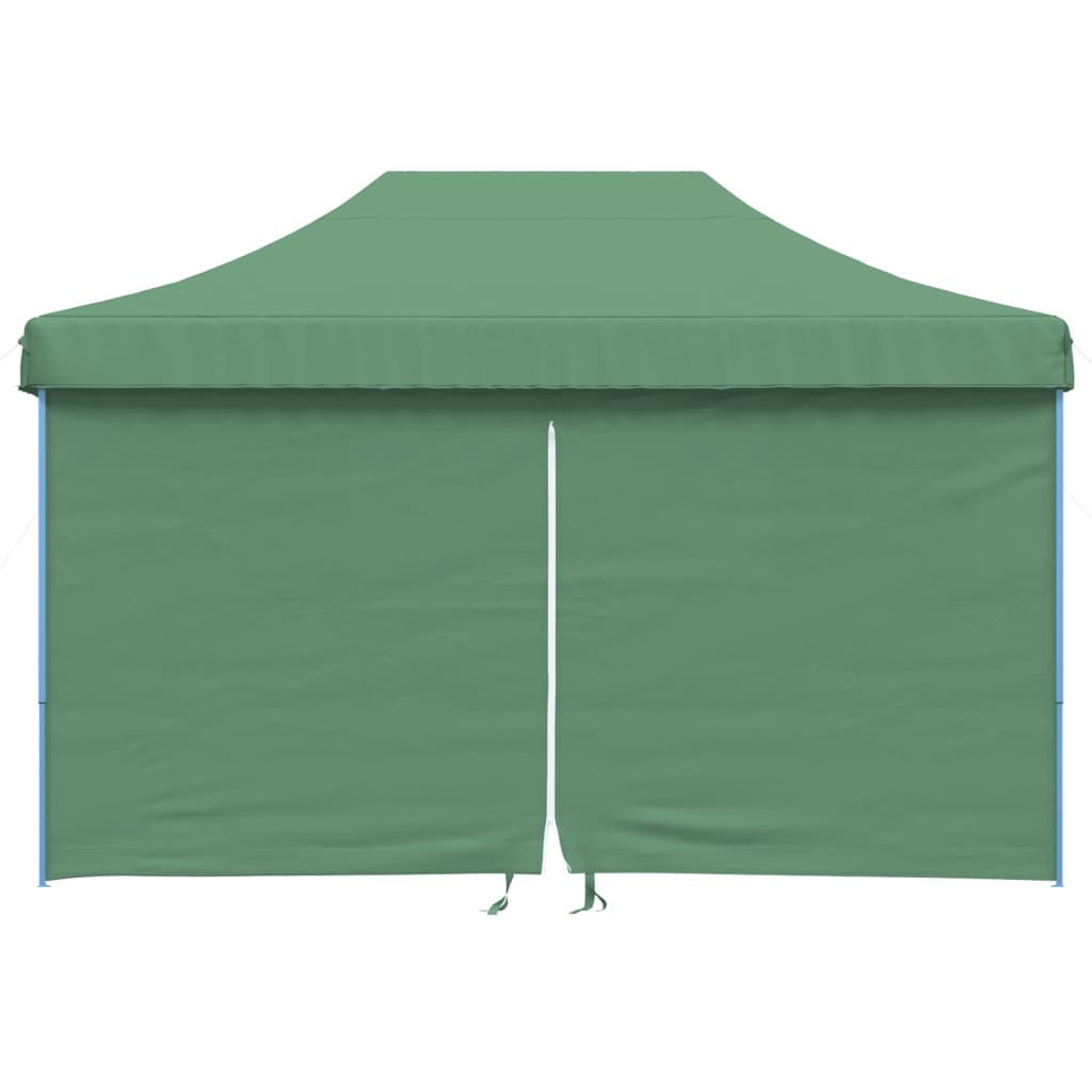 vidaXL Tente de réception pliable escamotable 4 parois latérales vert