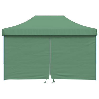 vidaXL Tente de réception pliable escamotable 4 parois latérales vert