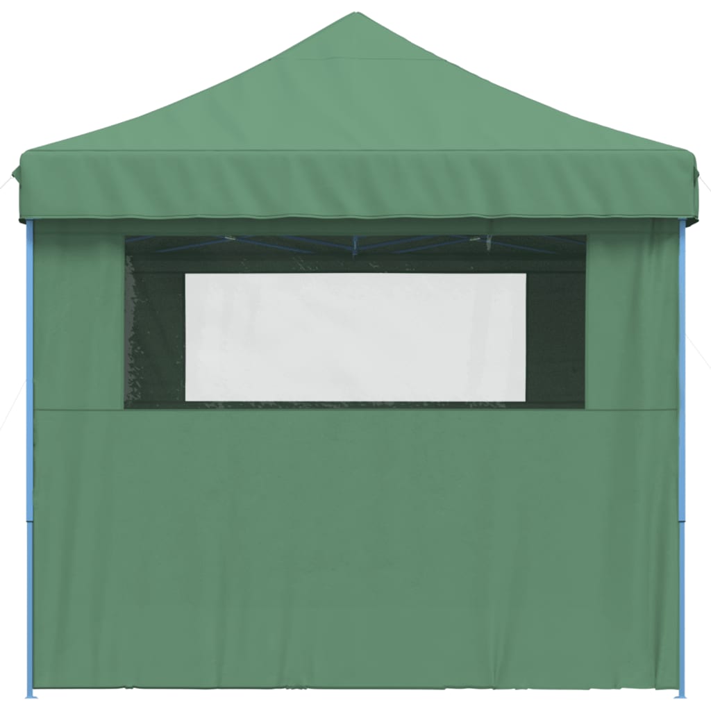 vidaXL Tente de réception pliable escamotable 4 parois latérales vert