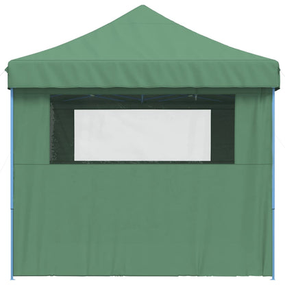 vidaXL Tente de réception pliable escamotable 4 parois latérales vert