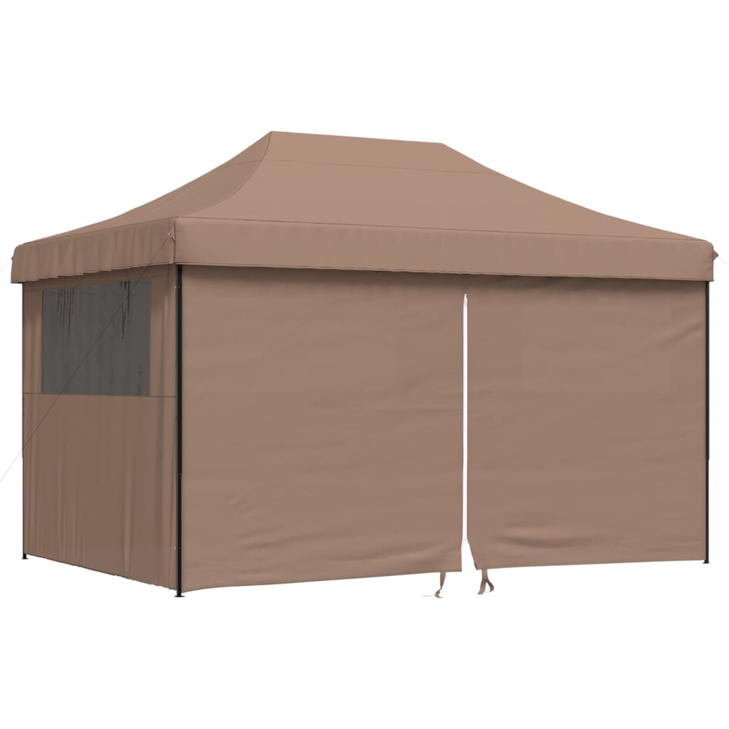 vidaXL Tente de réception pliable escamotable avec 4 parois latérales