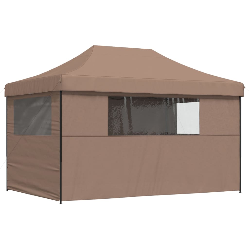vidaXL Tente de réception pliable escamotable avec 4 parois latérales