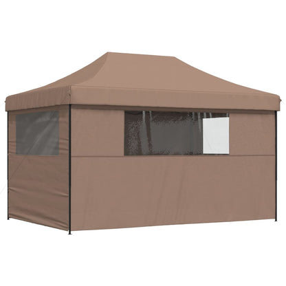 vidaXL Tente de réception pliable escamotable avec 4 parois latérales