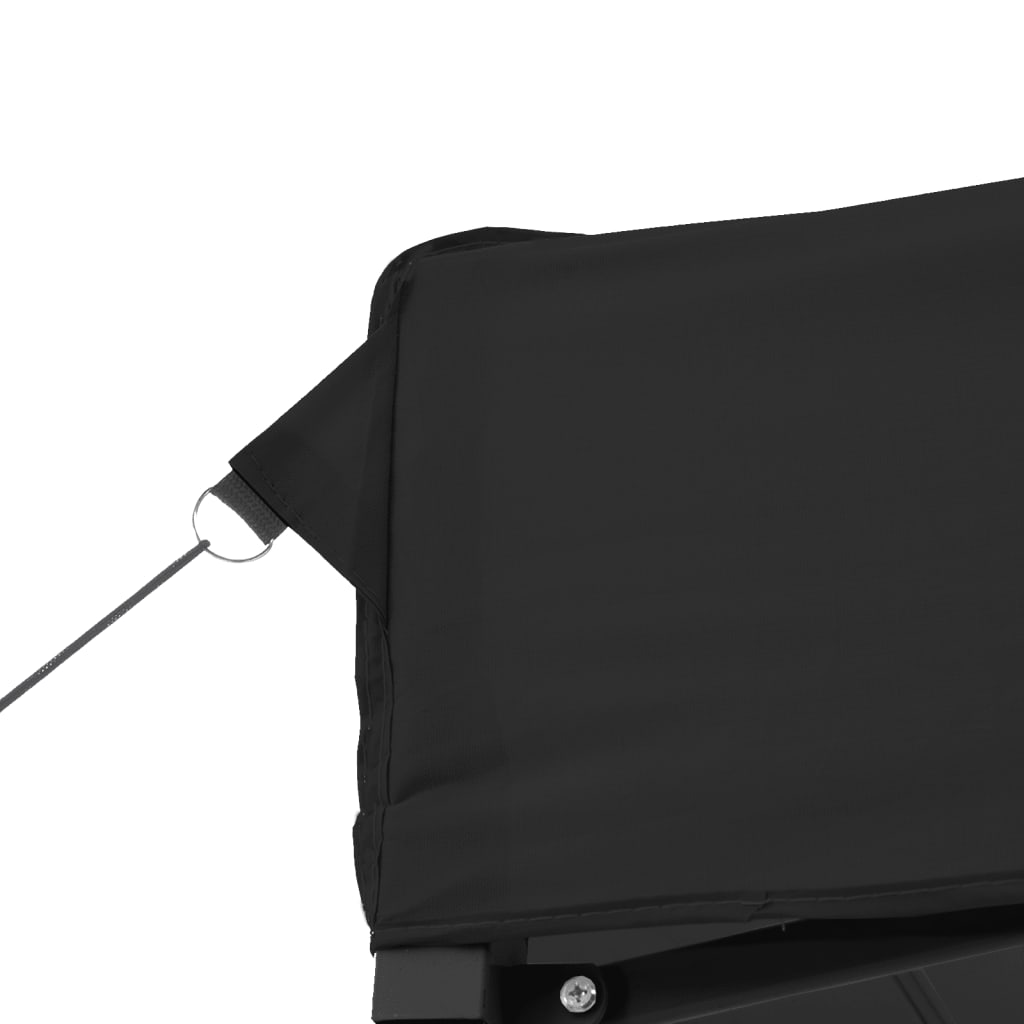 vidaXL Tente de réception pliable escamotable 4 parois latérales noir