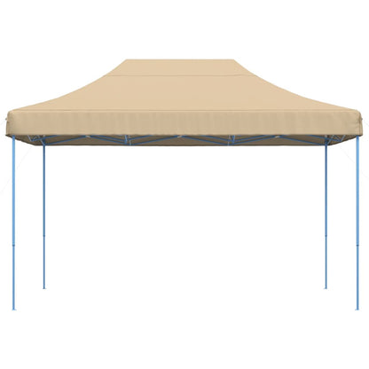 vidaXL Tente de réception pliable escamotable beige 410x279x315 cm