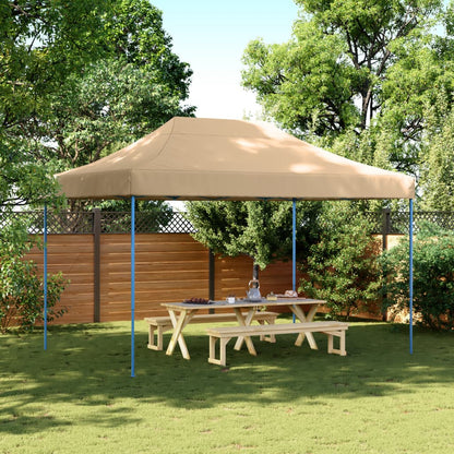 vidaXL Tente de réception pliable escamotable beige 410x279x315 cm