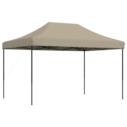 vidaXL Tente de réception pliable escamotable taupe 410x279x315 cm