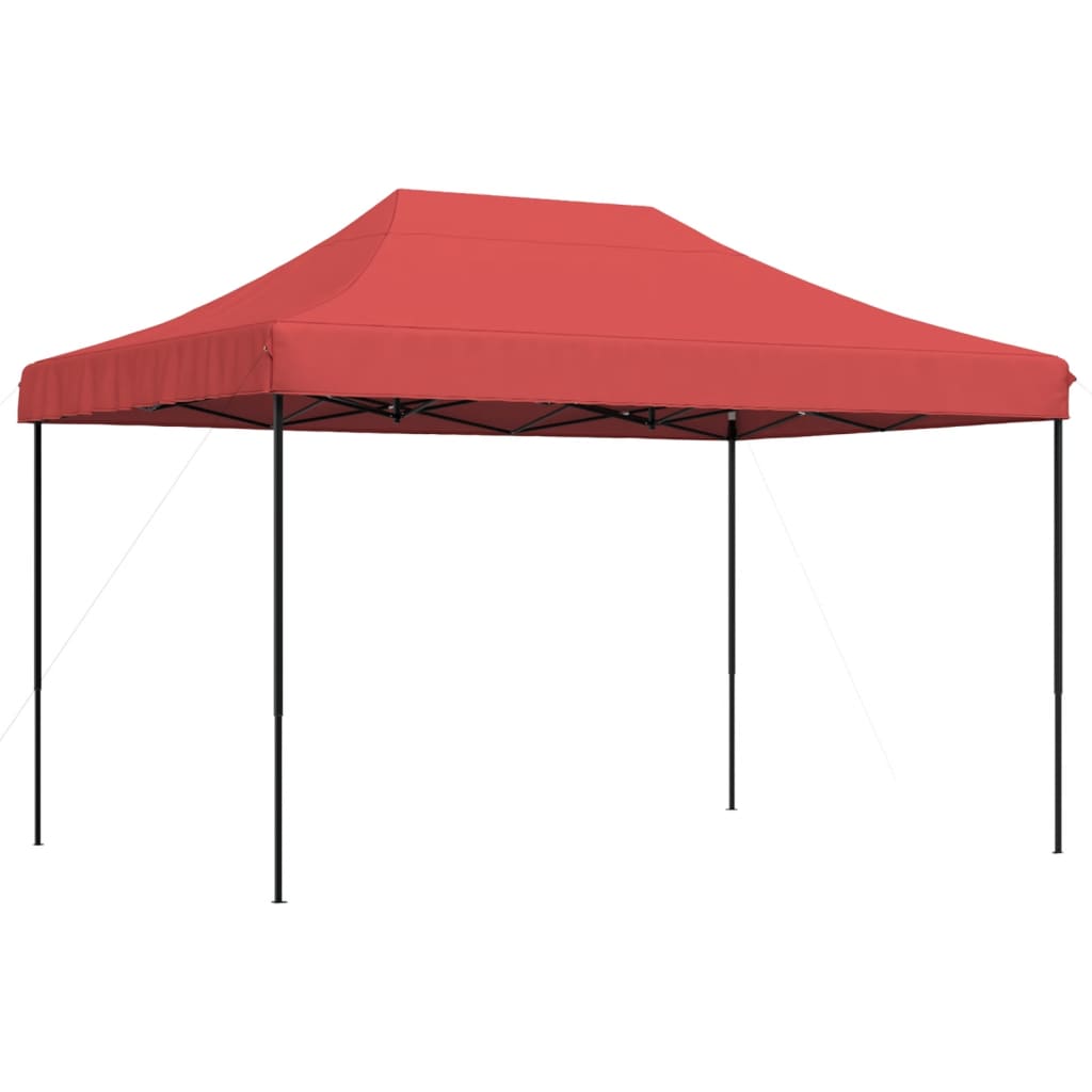 vidaXL Tente de réception pliable escamotable bordeaux 410x279x315 cm