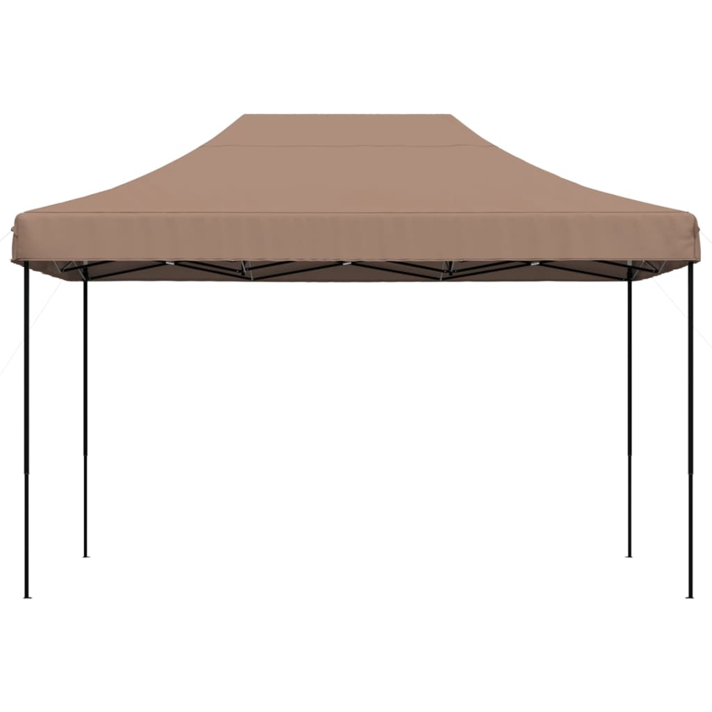 vidaXL Tente de réception pliable escamotable marron 410x279x315 cm