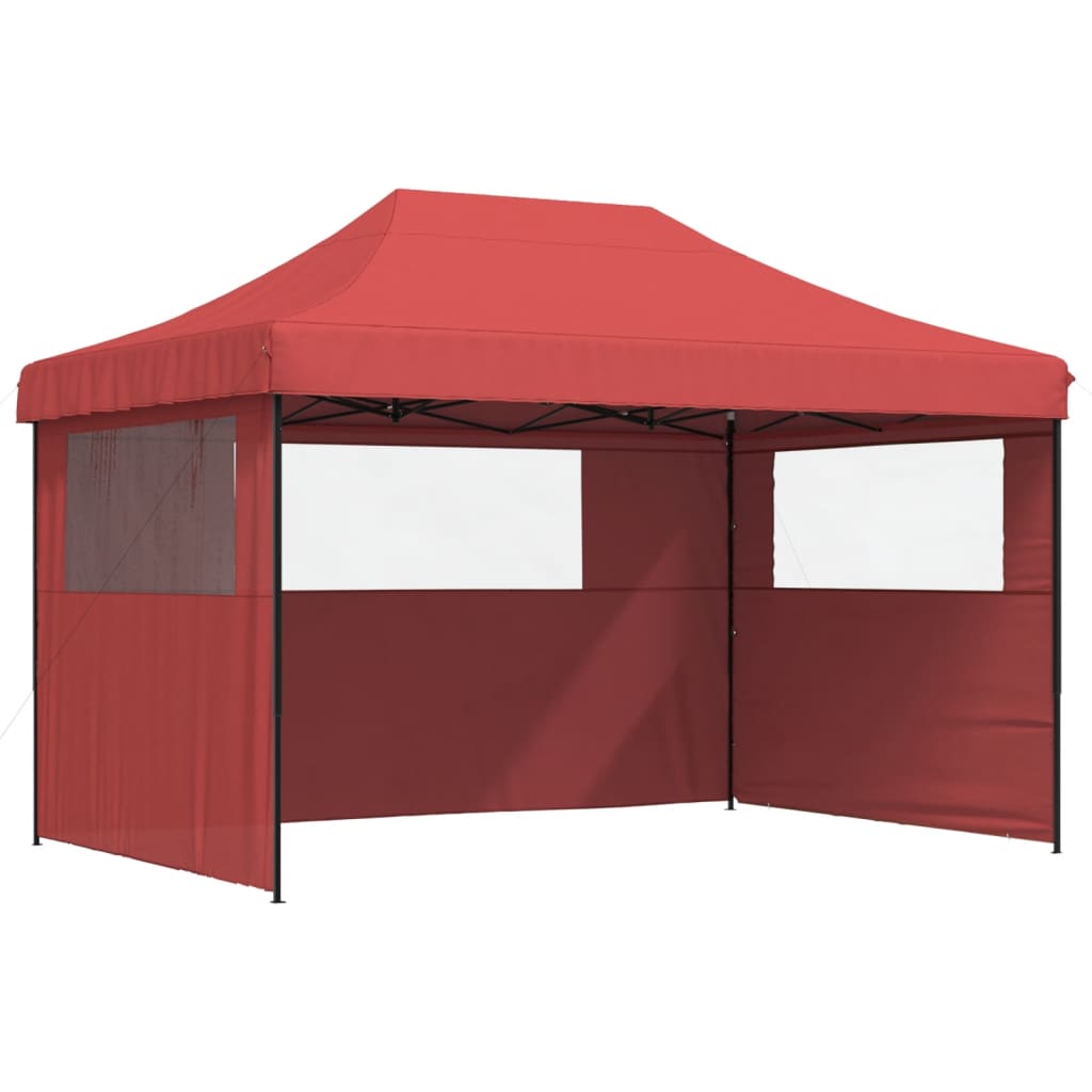 vidaXL Tente de réception pliable escamotable avec 3 parois latérales