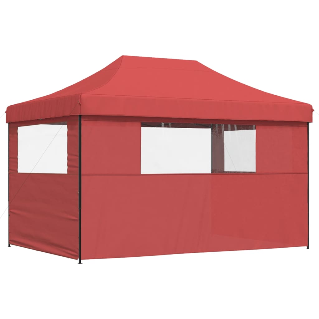 vidaXL Tente de réception pliable escamotable avec 3 parois latérales