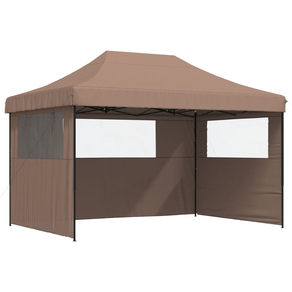 vidaXL Tente de réception pliable escamotable avec 3 parois latérales