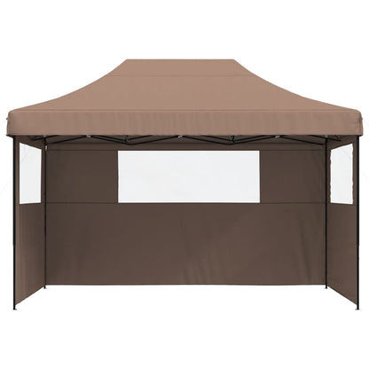 vidaXL Tente de réception pliable escamotable avec 3 parois latérales