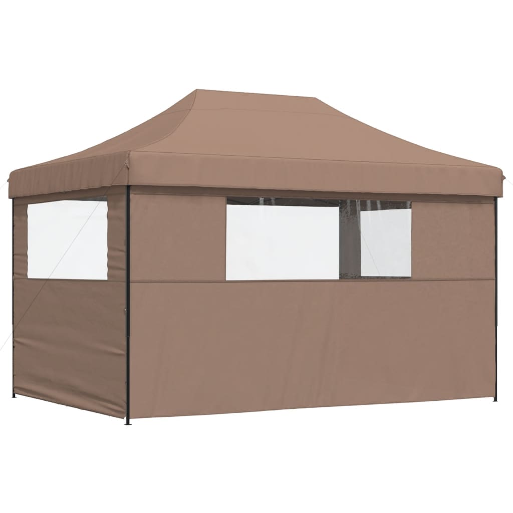 vidaXL Tente de réception pliable escamotable avec 3 parois latérales