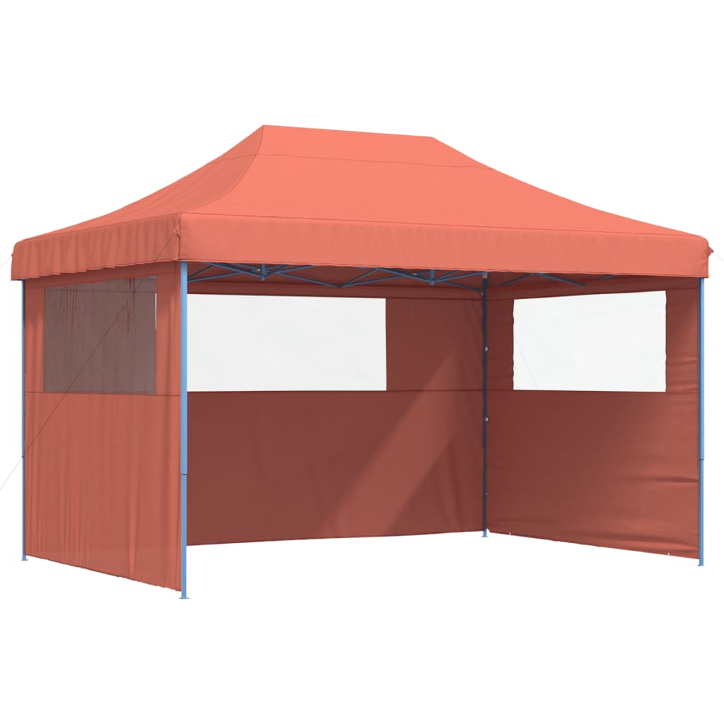 vidaXL Tente de réception pliable escamotable avec 3 parois latérales