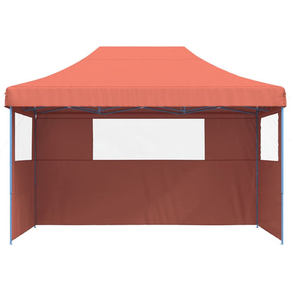 vidaXL Tente de réception pliable escamotable avec 3 parois latérales