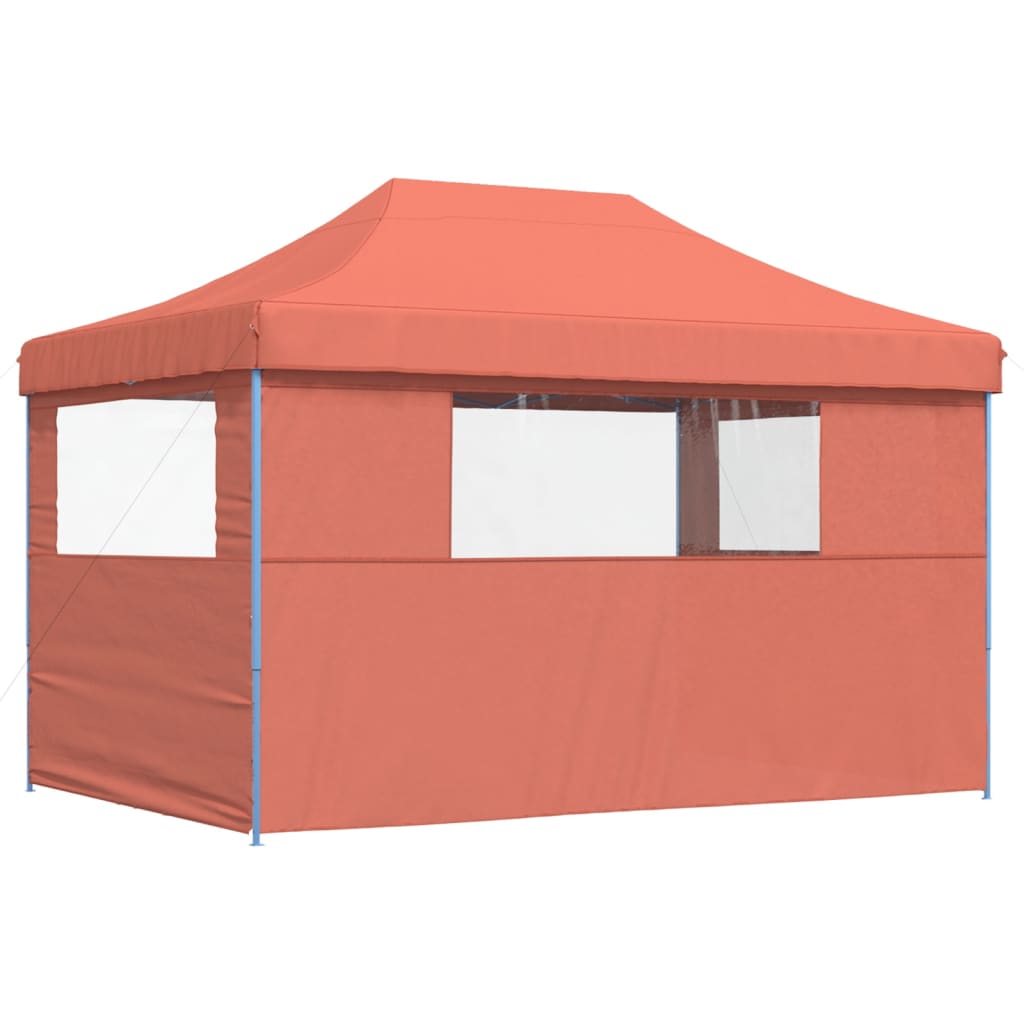 vidaXL Tente de réception pliable escamotable avec 3 parois latérales