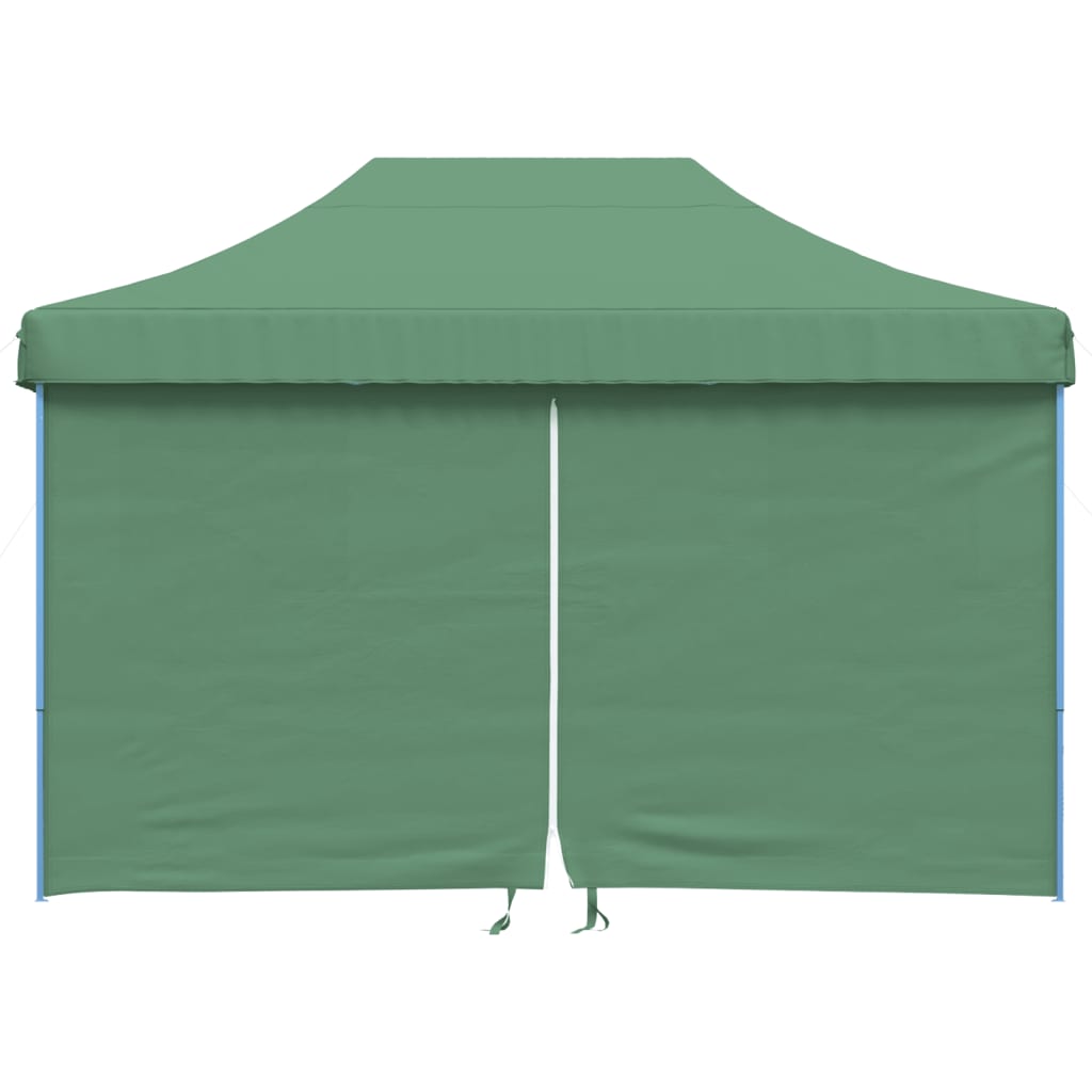 vidaXL Tente de réception pliable escamotable 4 parois latérales vert