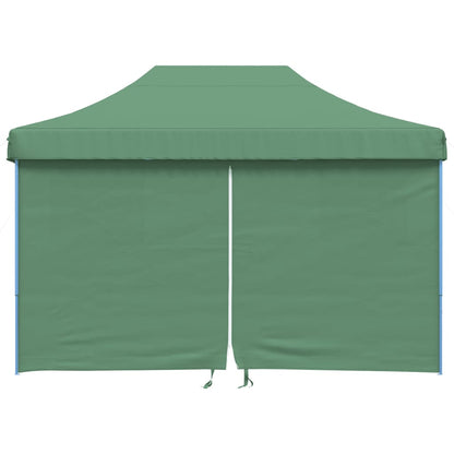 vidaXL Tente de réception pliable escamotable 4 parois latérales vert