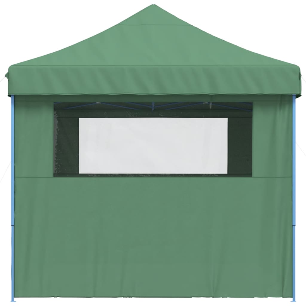 vidaXL Tente de réception pliable escamotable 4 parois latérales vert