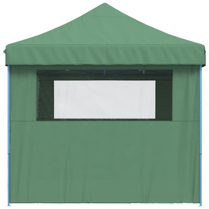 vidaXL Tente de réception pliable escamotable 4 parois latérales vert