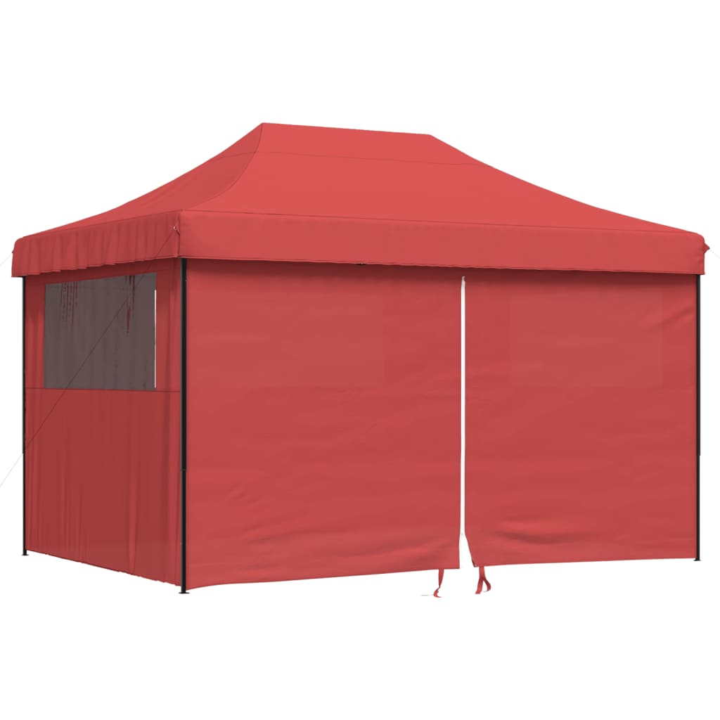vidaXL Tente de réception pliable escamotable avec 4 parois latérales