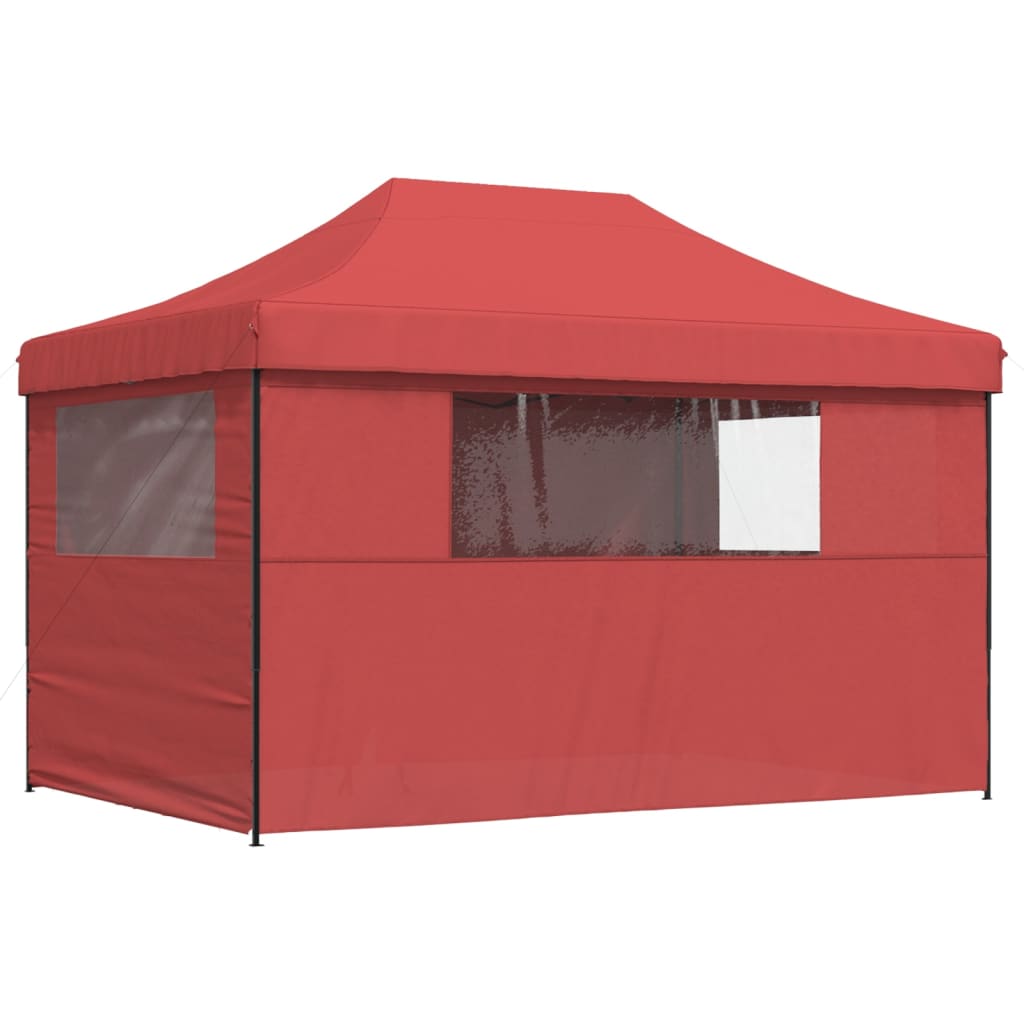 vidaXL Tente de réception pliable escamotable avec 4 parois latérales