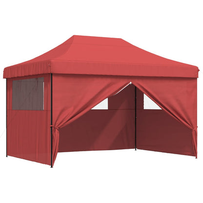 vidaXL Tente de réception pliable escamotable avec 4 parois latérales
