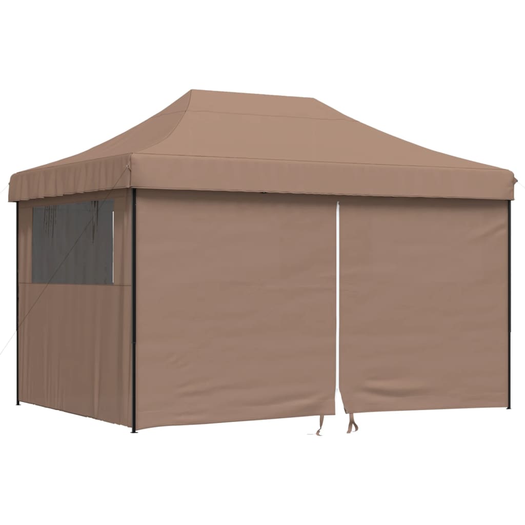 vidaXL Tente de réception pliable escamotable avec 4 parois latérales