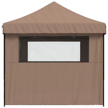vidaXL Tente de réception pliable escamotable avec 4 parois latérales