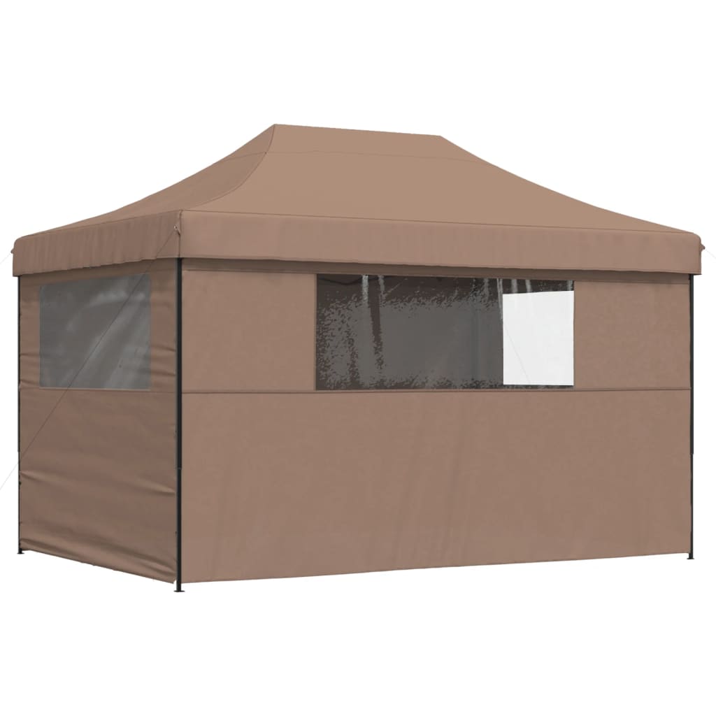 vidaXL Tente de réception pliable escamotable avec 4 parois latérales