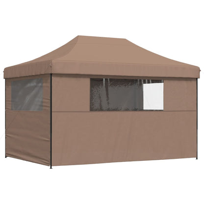 vidaXL Tente de réception pliable escamotable avec 4 parois latérales