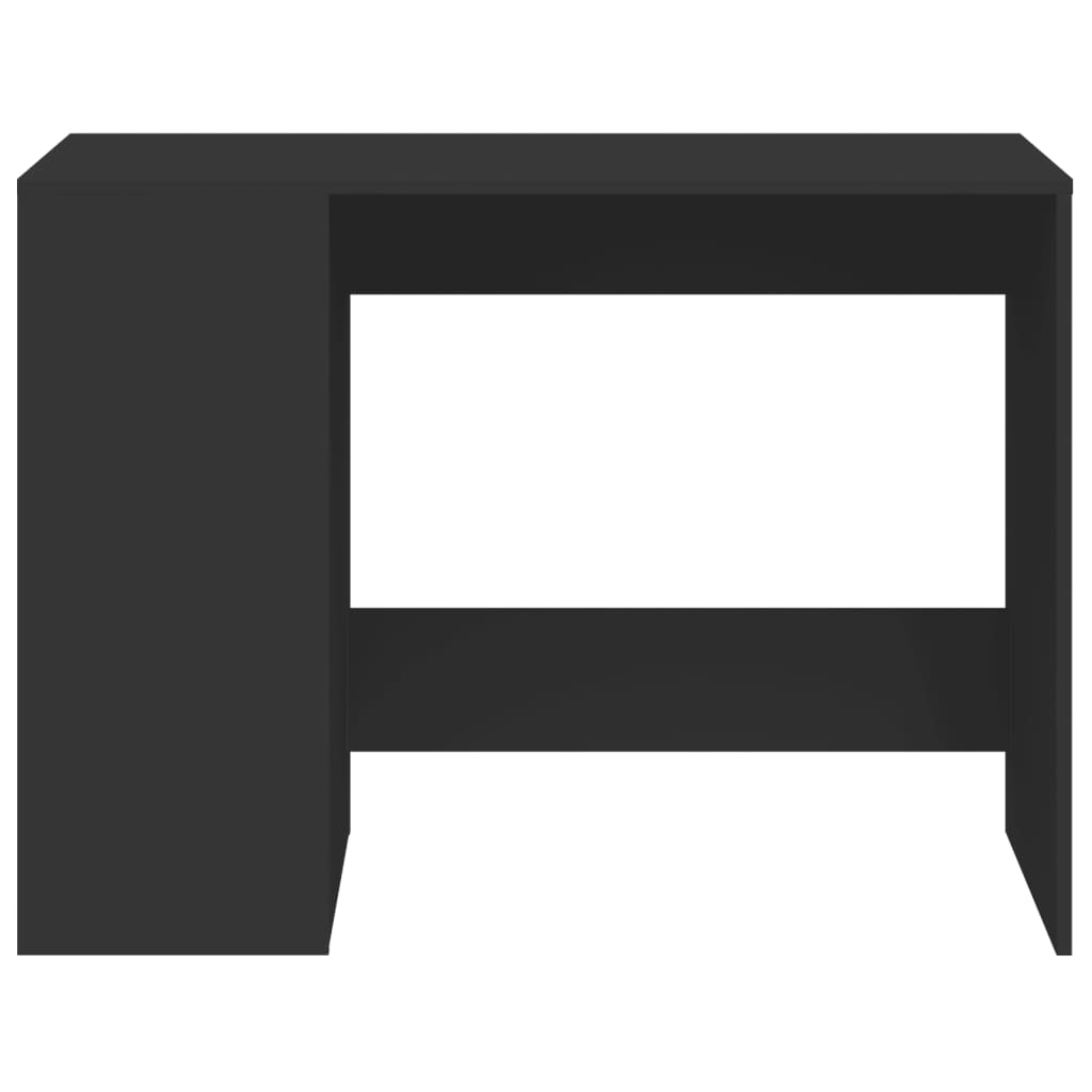 vidaXL Bureau noir 102x50x75 cm bois d'ingénierie