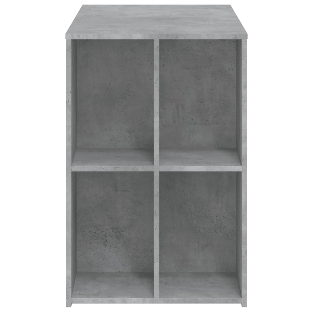 vidaXL Bureau gris béton 102x50x75 cm bois d'ingénierie