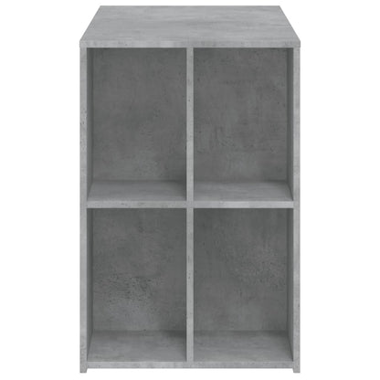 vidaXL Bureau gris béton 102x50x75 cm bois d'ingénierie