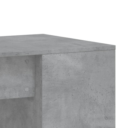 vidaXL Bureau gris béton 102x50x75 cm bois d'ingénierie