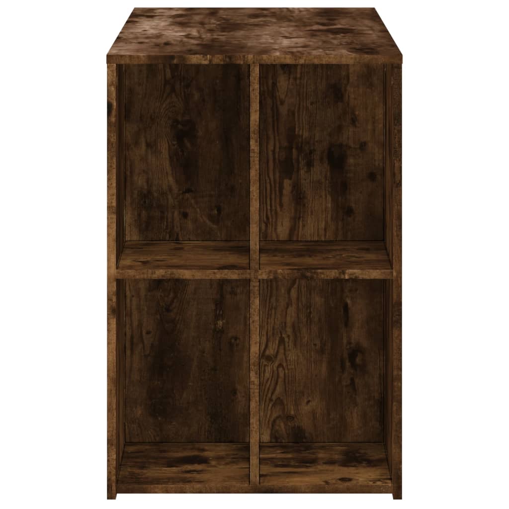 vidaXL Bureau chêne fumé 102x50x75 cm bois d'ingénierie