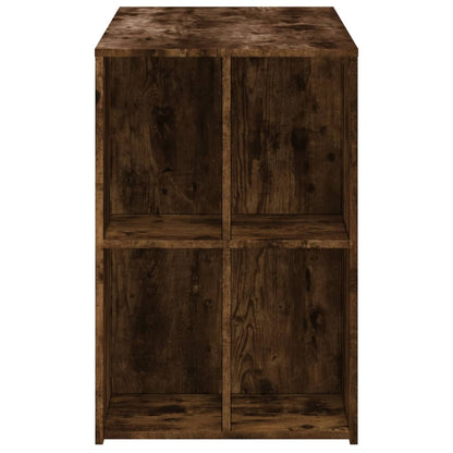 vidaXL Bureau chêne fumé 102x50x75 cm bois d'ingénierie