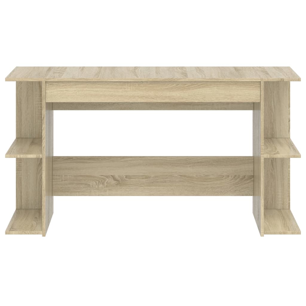 vidaXL Bureau chêne sonoma 140x50x75 cm bois d'ingénierie