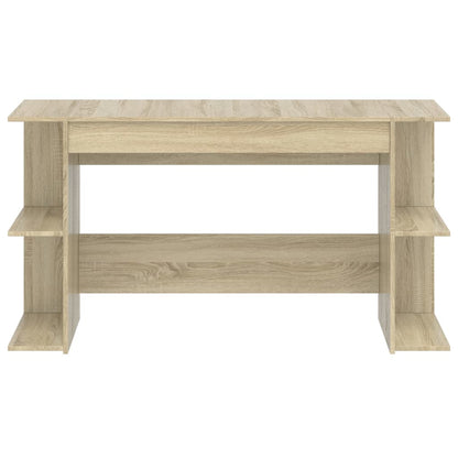 vidaXL Bureau chêne sonoma 140x50x75 cm bois d'ingénierie