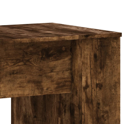 vidaXL Bureau chêne fumé 140x50x75 cm bois d'ingénierie