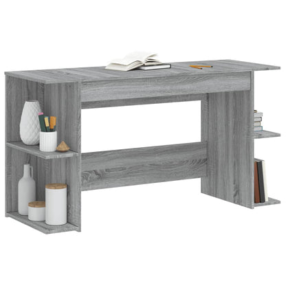 vidaXL Bureau sonoma gris 140x50x75 cm bois d'ingénierie