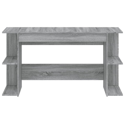 vidaXL Bureau sonoma gris 140x50x75 cm bois d'ingénierie