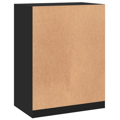 vidaXL Garde-robe noir 77x48x102 cm bois d'ingénierie