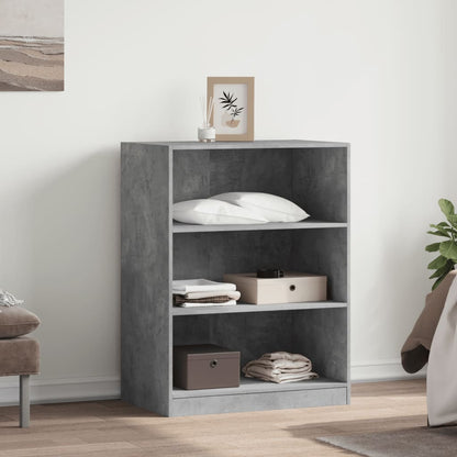 vidaXL Garde-robe gris béton 77x48x102 cm bois d'ingénierie