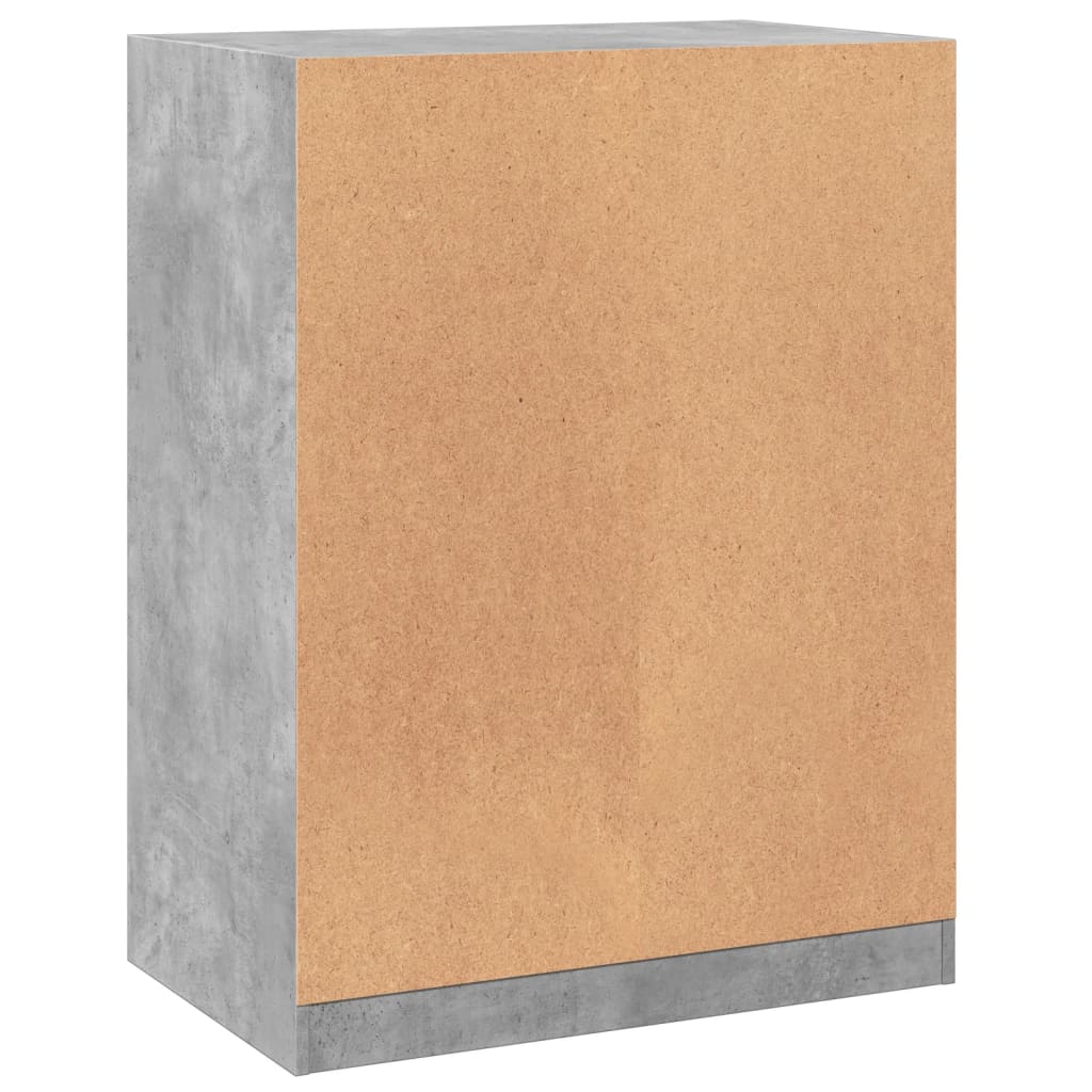 vidaXL Garde-robe gris béton 77x48x102 cm bois d'ingénierie