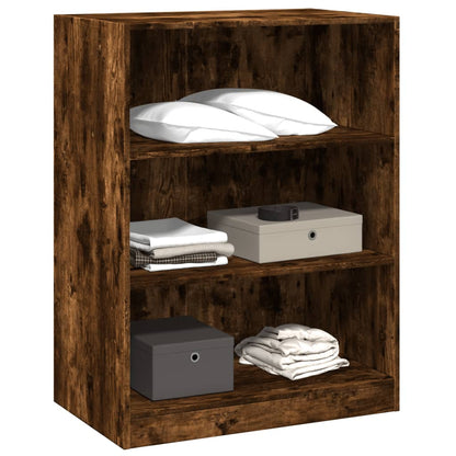 vidaXL Garde-robe chêne fumé 77x48x102 cm bois d'ingénierie