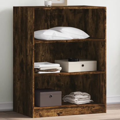 vidaXL Garde-robe chêne fumé 77x48x102 cm bois d'ingénierie